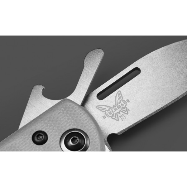 Ніж Benchmade Weekender, 2 клинка, сірий 317