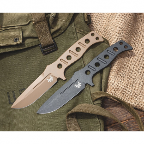 Ніж Benchmade Sibert Adamas, фікс, паракорд, чорний (375BK-1)