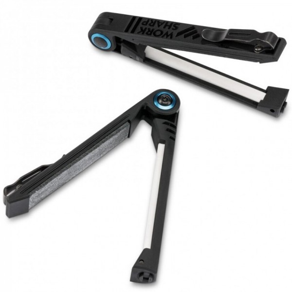 Складане точило Benchmade "EDC folding sharpener - Edge Maintenance Tool", кераміка+шкіра 50030