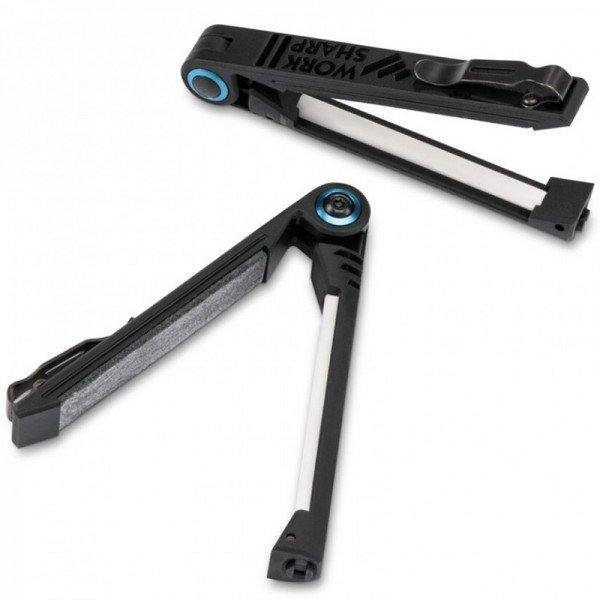 Складане точило Benchmade "EDC folding sharpener - Edge Maintenance Tool", кераміка+шкіра 50030