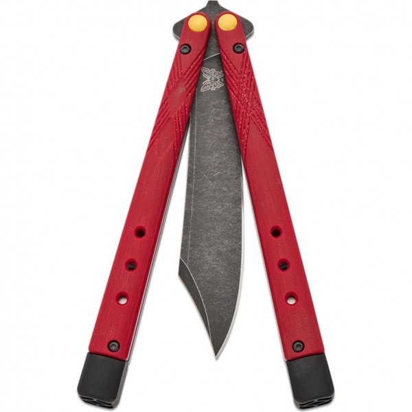 Ніж Benchmade Necron, balisong, ruby red G10 (99BK-1)